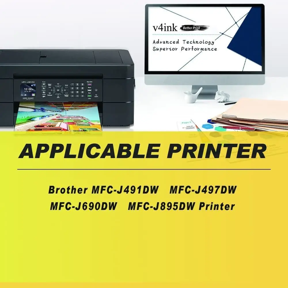 V4ink 8PK LC3013 чернильный картридж для Brother LC-3011 J491DW