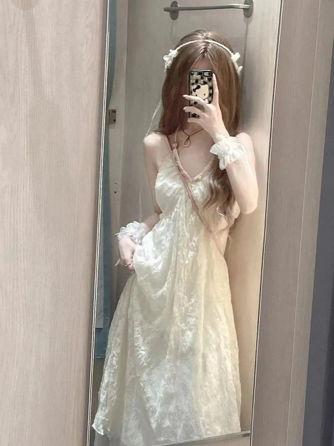 

Elegant Backless Strap Dress Summer Women Sweet Spicy Tea Break Beach Atmosphere Trendy Floral Print A-Line Skirt Casual Wear