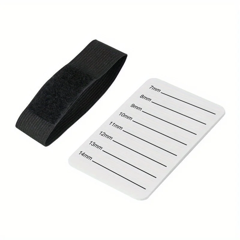 1 stücke Gefälschte Wimpern Tablett Streifen Ständer Halter mit Gürtel Wimpern Extensions Hand Platte Wimpern Pfropfen Palette Werkzeug 7mm -14mm