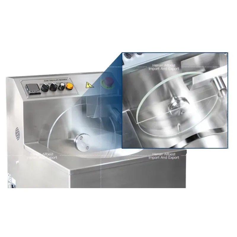 Temperature Adjustable 24Kg 30Kg Chocolate Enrobing Maker Chocolate Coating Making Machinery Chocolate Tempering Machine