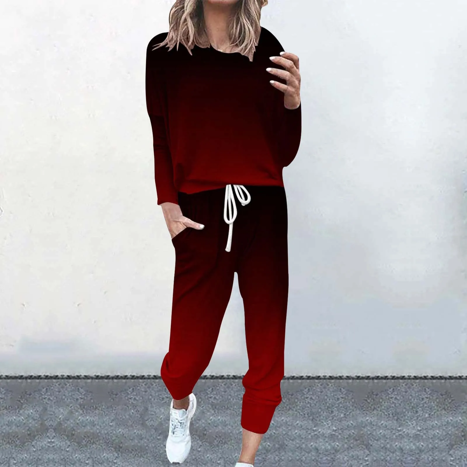 

5 colos Autumn Women Tracksuit 2 Pieces Set Thin Pullover Hoodies+Pants Sport Suit Female Winter Warm Sweatshirt Suit for Jogger