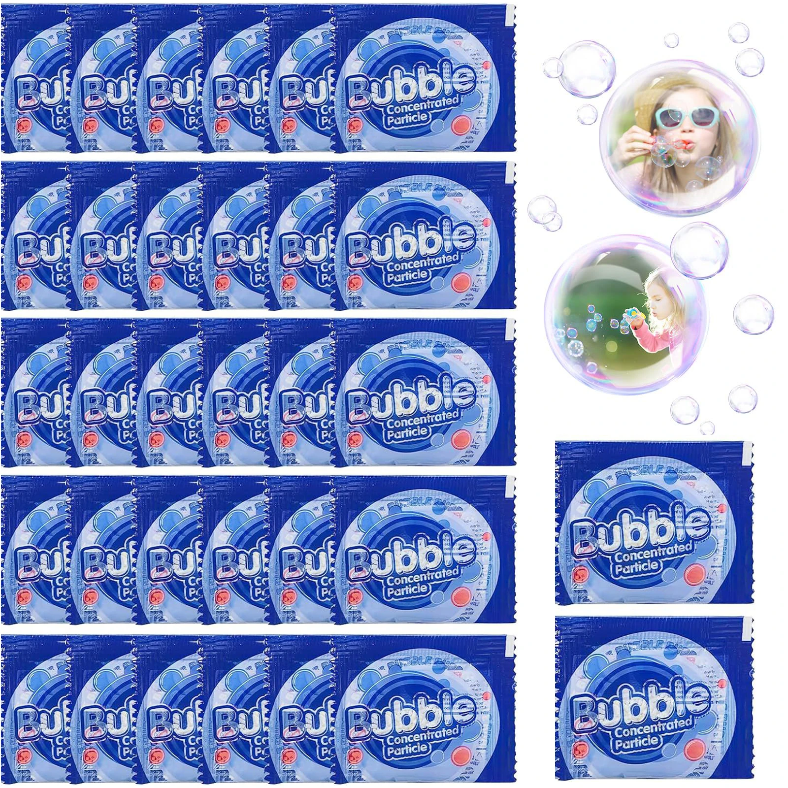 น้ำยาเติมฟองสบู่เข้มข้น 30/50 แพ็ค สำหรับเครื่องเป่าฟองสบู่ทุกชนิด เครื่องทำฟองสบู่ ของขวัญกิจกรรมกลางแจ้งงานวันเกิด