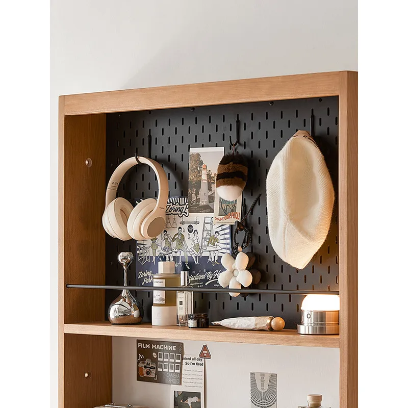 Solid wood shoe cabinet household indoor door narrow ultra-thin tipping bucket multi-functional cherry wood