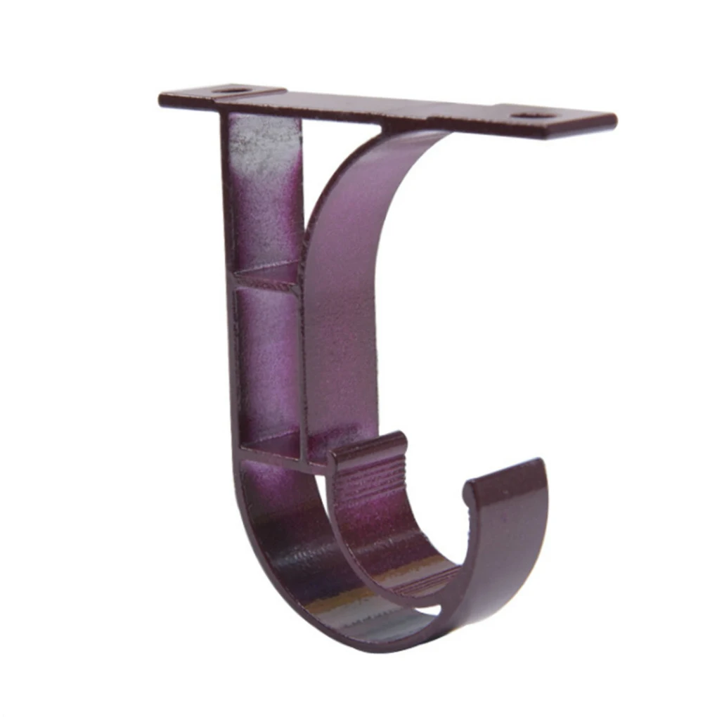 

Roman Rod Aluminium Alloy Holder Curtain Rod Accessories Universally Top Mounting Side-install Thicken Rod Bracket