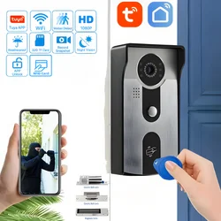 Tuya Smart WIFI Video Outdoor Doorbell Camera Wireless Video Doorphone System 1080P Waterproof IR Night Vision RFID Card Unlock