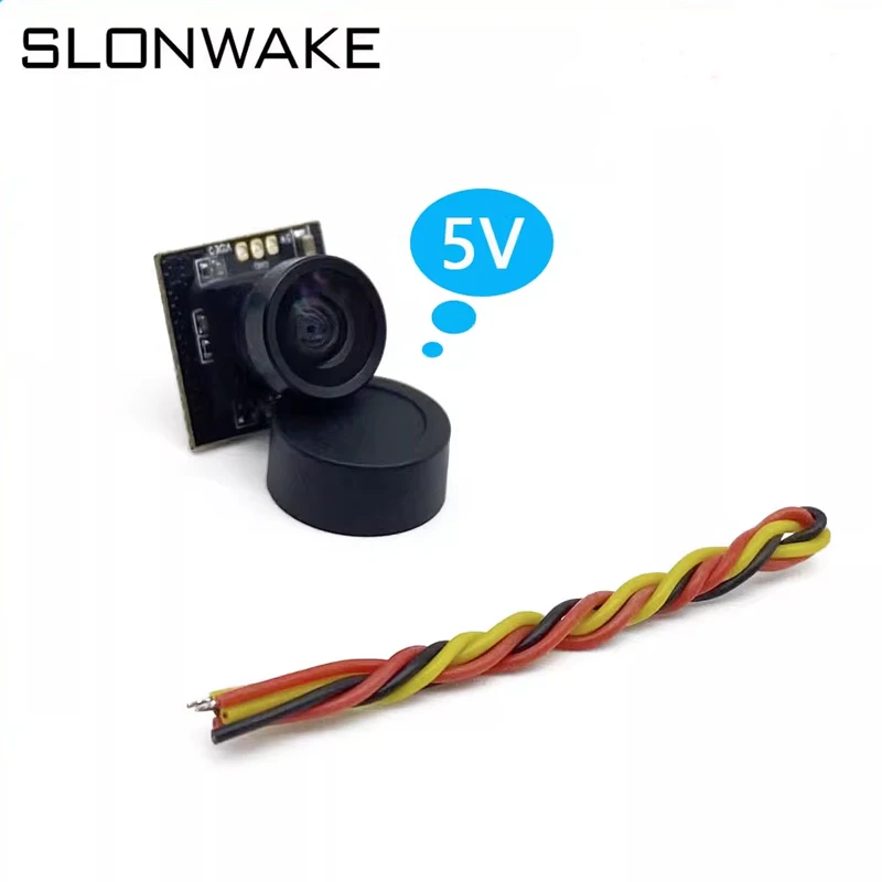 SLONWAKE 5.8g FPV Camera CMOS 800TVL Mini FPV Camera Power 5V PAL 150 degre viedo camera adjustable For RC FPV Racing Drone