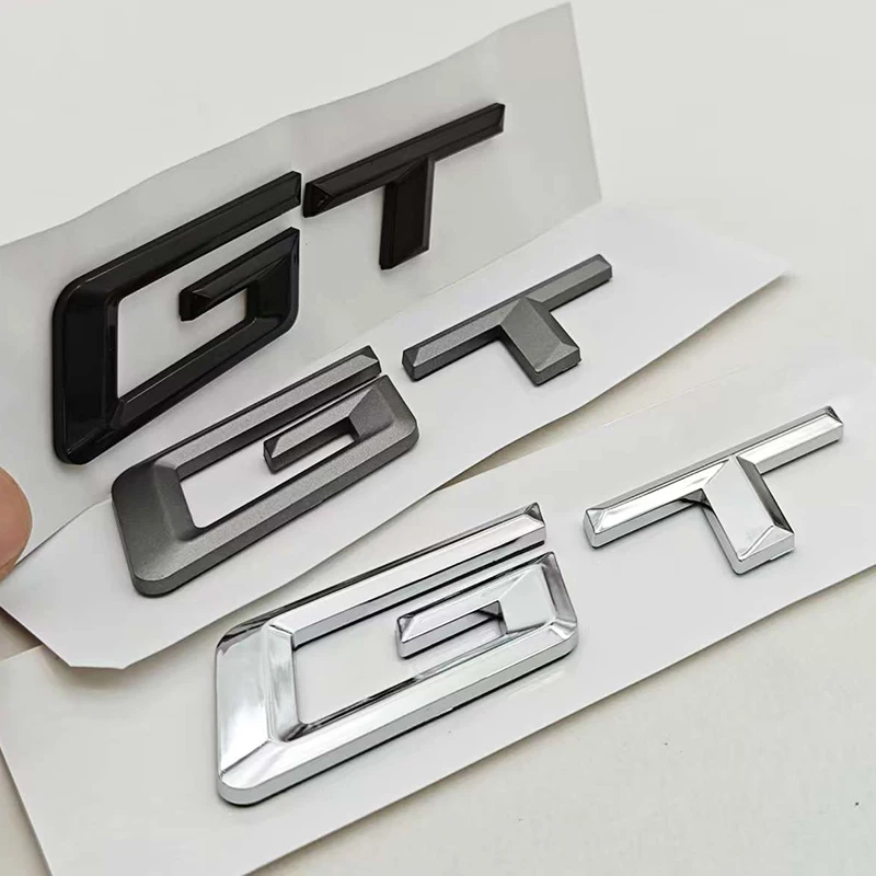 

New 3D ABS Car Styling Logo GT Rear Trunk Badge Sticker Decals For BMW 3 5 6 GT Series F34 G32 Auto Tail Accessories