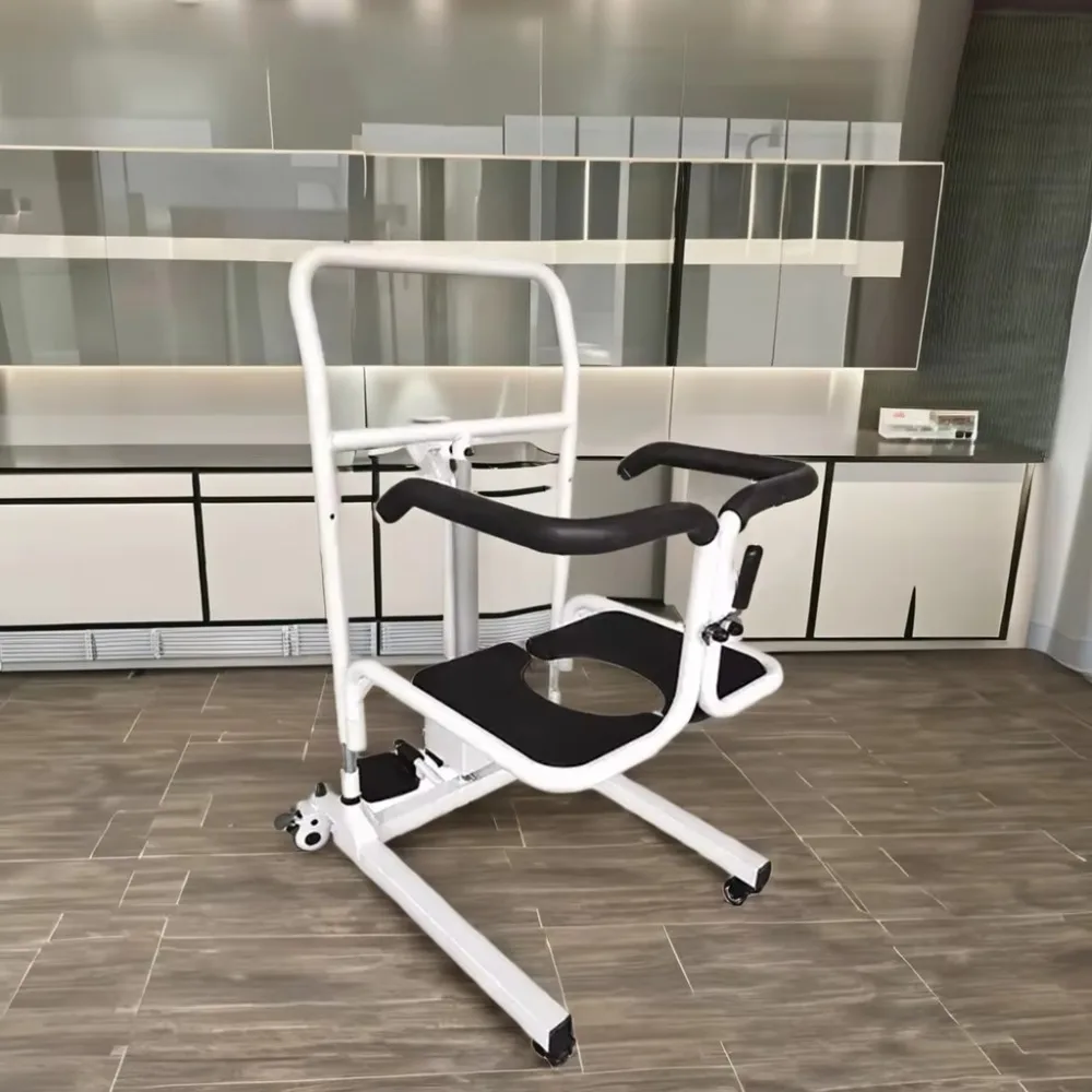 Portable Hydraulic Commode Chair for Elderly Patients Medical Lift & Nursing Transfer for Rehabilitation Therapy Supplies
