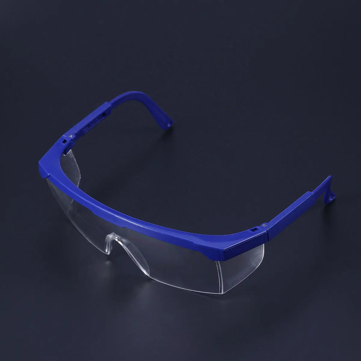 

Pc Safety Glasses Uv Protection Blue Frame White Lens Dust Wind Proof High Impact Resistance for Outdoor Sports Riding Cycling