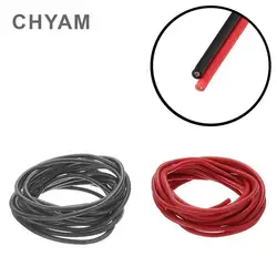 10Meters/Lot Red Black Heat-resistant Soft Electrical Silicone Wire Cable 8 10 12 14 16 18 20 22 24 26 28 30 AWG