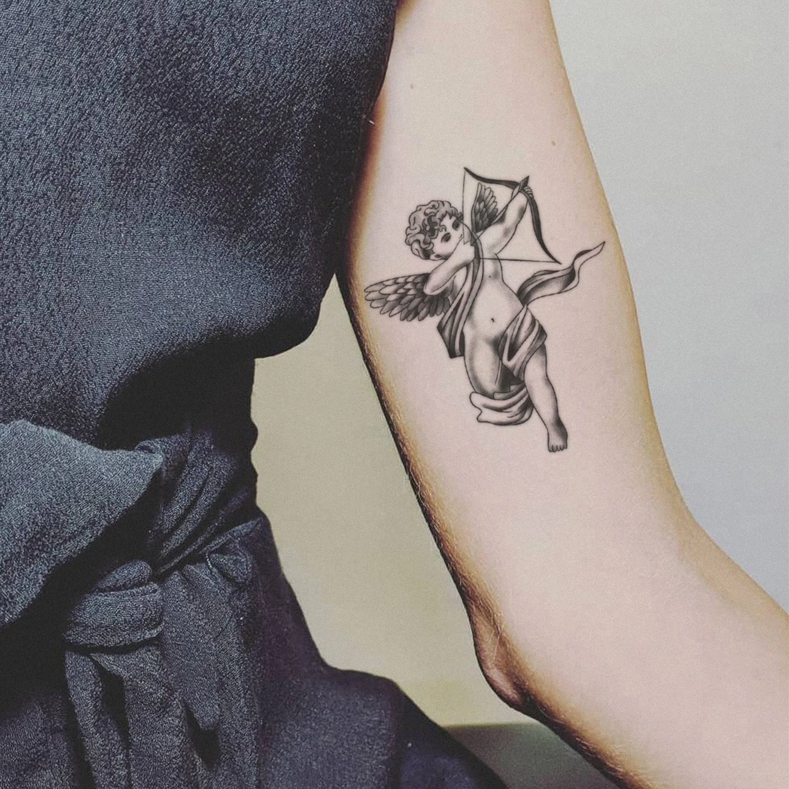 Minimalist Leaf Vine Tattoo Sticker Waterproof Long Lasting Fine Line Temporary Tattoo for Women Finger Hand
