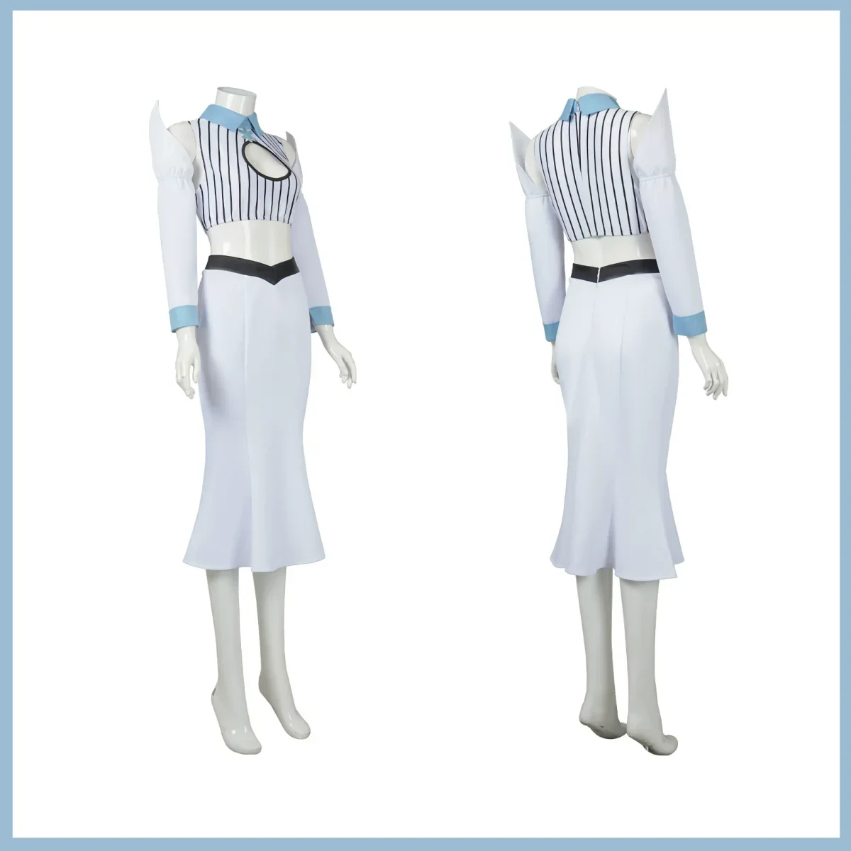 2026 Anime Sexy Carnival Halloween Suit Bleach Inoue Princess Orihime Cosplay Costume White Tops Skirt Uniform Wig Adult Woman view 3