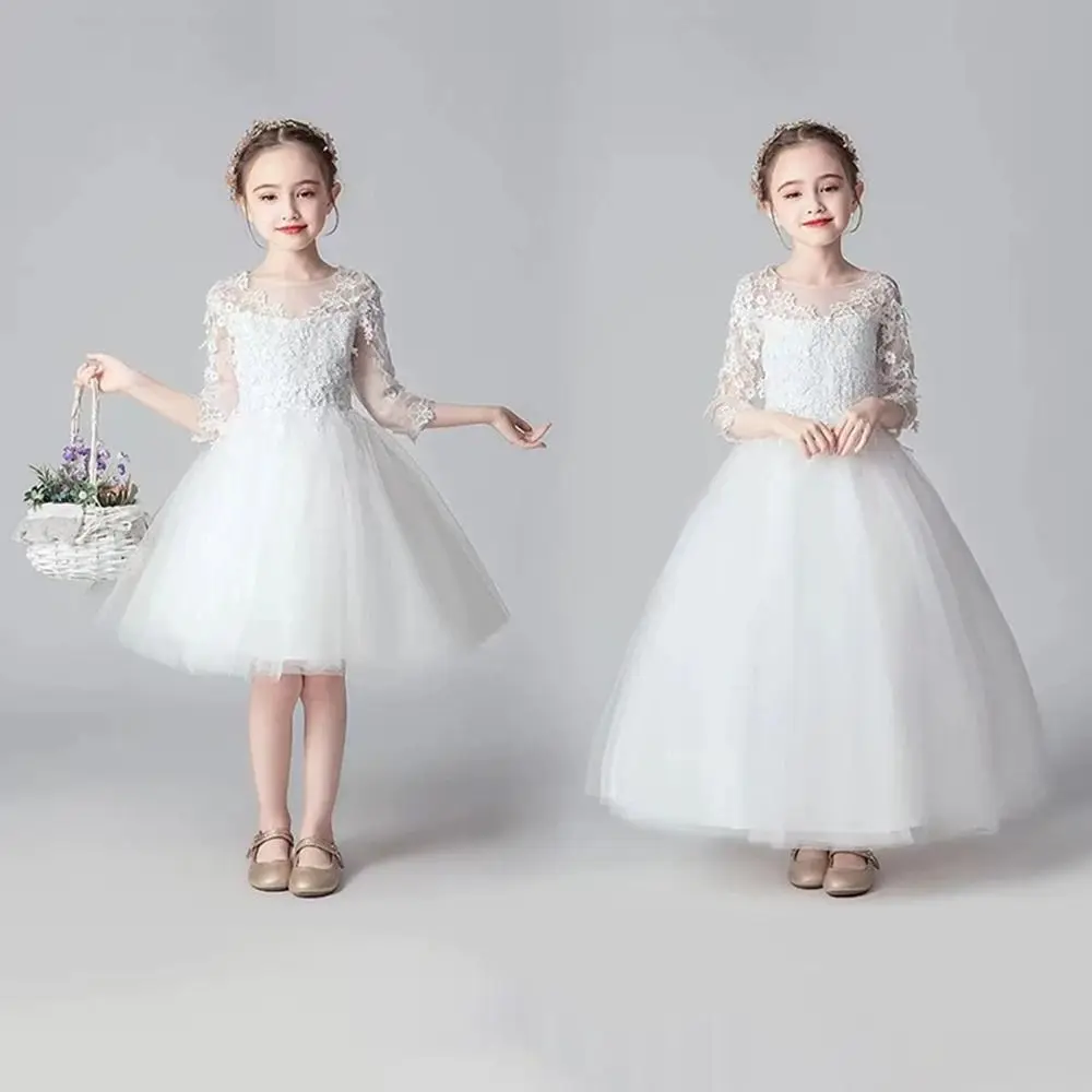 Girls Crinoline Petticoat with hoop Under skirt Short White Underskirt Ball Gown Petticoats 1/2/3 Hoops image 4