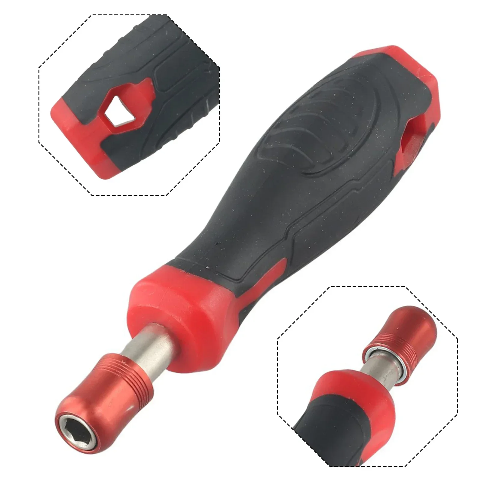 Imagem -03 - Magnético Hex Chave de Fenda Bits Titular Bits Chave de Parafuso Auto-locking Adaptador Soquete Wrench Borracha 4