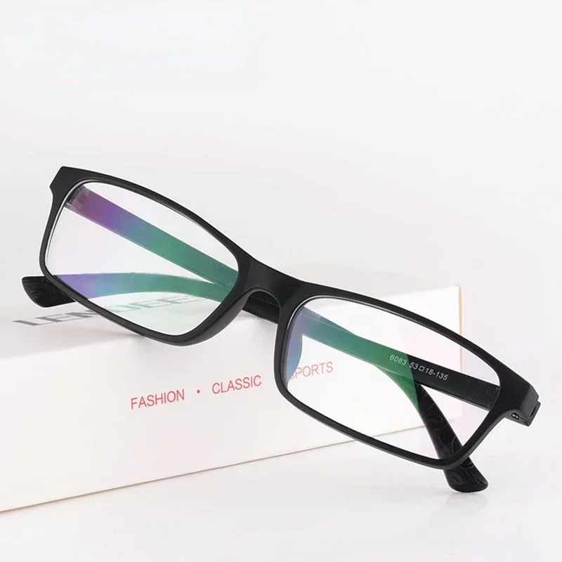 

53-18-135 Optical Prescription Myopia Customized Myopia Hyperopia Square-Rimmed Glasses TR90 Ultra Light Glasses Men