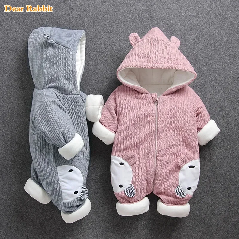 

2023 New Russia Baby costume rompers Clothes cold Winter Boy Girl Garment Thicken Warm Comfortable Pure Cotton coat jacket kids