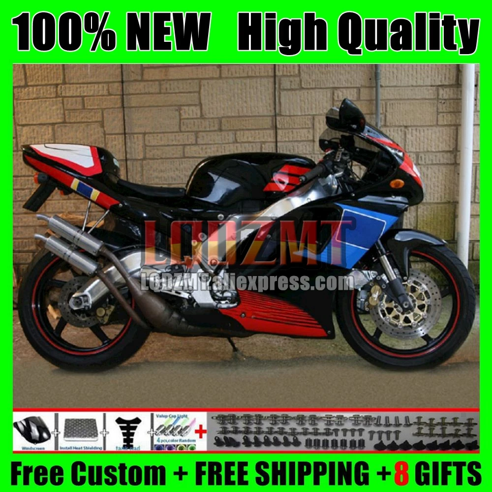 Body For Aprilia RS-250 RSV250 R RS250 RS250R RS 250 112No.18 Hot black RSV 250 R RR 95 96 97 RSV250RR 1995 1996 1997 Fairing