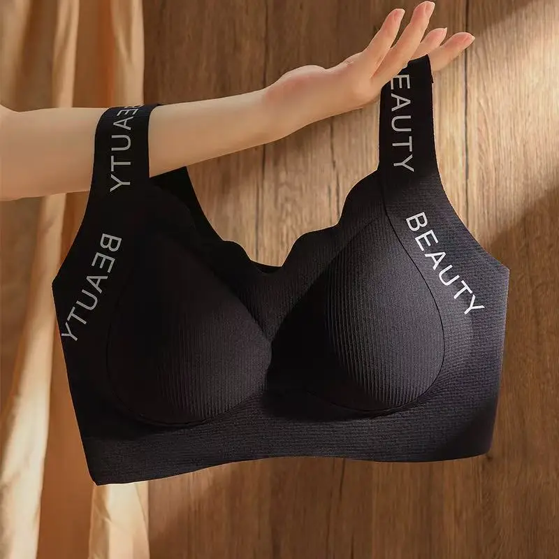Prevention Of Sagging Underwear For Women With Large Breasts, Large Size, Traceless And Non-steel Ring-free Underwear Bra