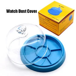 6 Slots Watch Dust Sheet Cover with Tray Watch Movement Repair Tool Jewelry tools Spare Protector Watchmaker Repair Tool Box