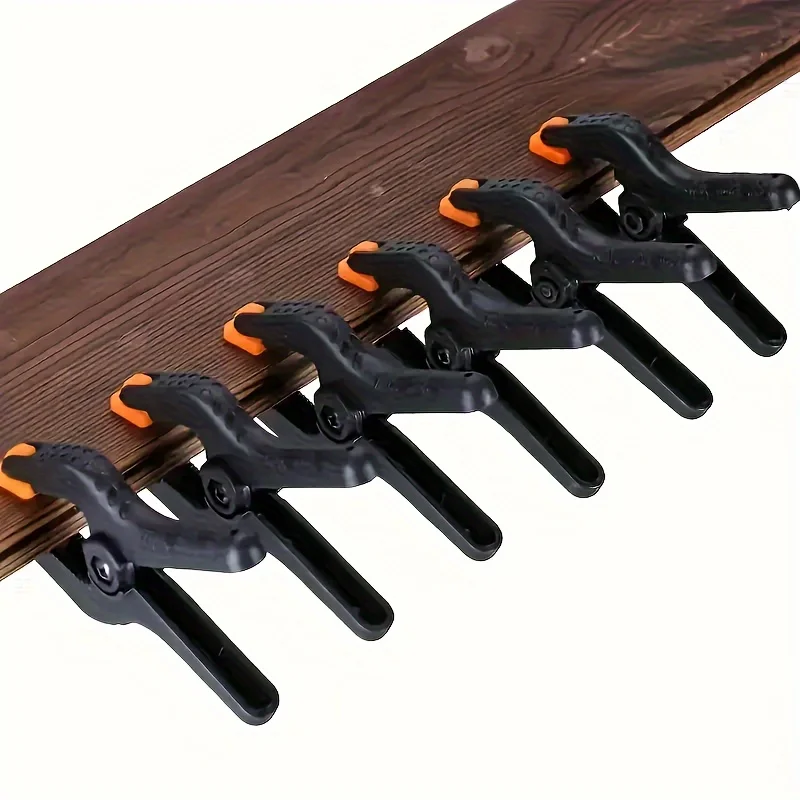 

10Pcs 6 Inch Black Woodworking Clamps Plastic Quick Release DIY Tool For Wood Working Projects And Crafts