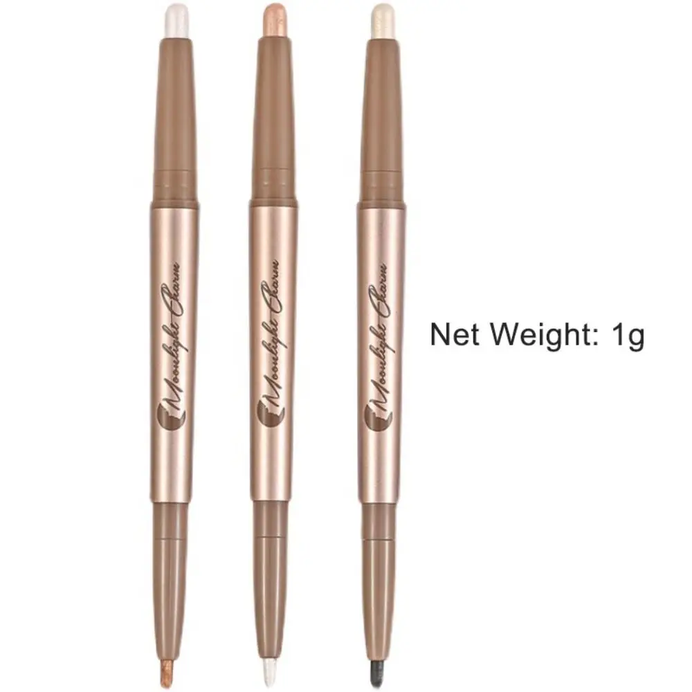 الكذب دودة القز دودة القز المخطط القلم بيرليسسينت الأبيض اللؤلؤ بريق عينيه عصا عالية اللمعان اشراق ظلال العيون القلم