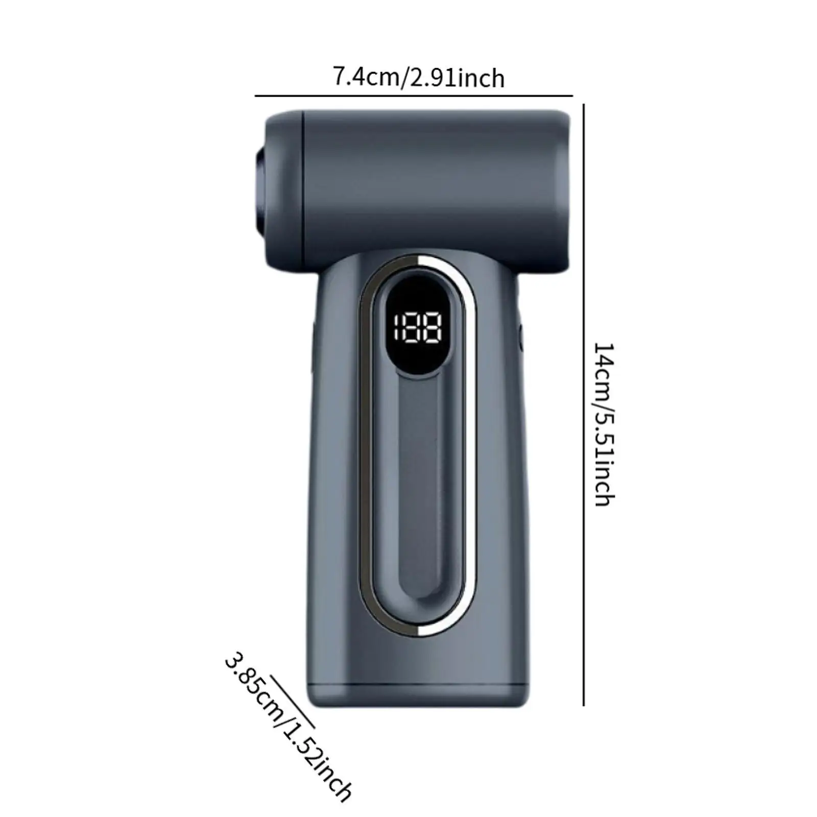 Ventilatore portatile Potenti flussi d'aria Lunga durata Asciugacapelli wireless compatto multiuso per campeggio all'aperto Dormitorio estivo Casa