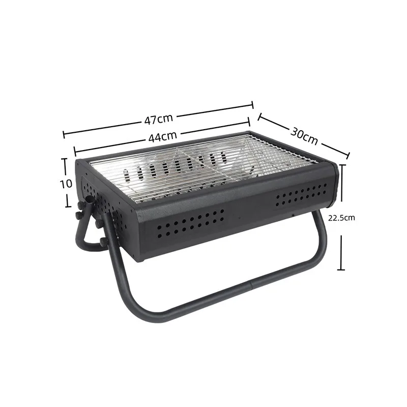 

Foldable Barbecue Rack Handle Tabletop BBQ Grill Mini Brazier Charcoal Stove Stainless Steel Camping Furnace Kitchen Utensils