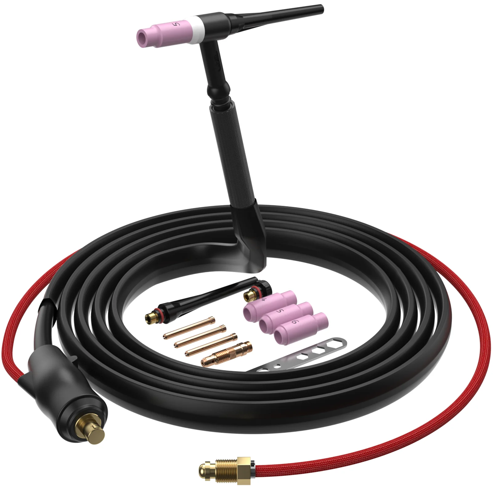 ARCCAPTAIN WP-17V Torcia per saldatura TIG Bruciatore a gas argon Ascensore Pistola TIG 150A 10-25 35-50mm Con cavo 4M per ARCCAPTAIN MIG140 MIG200