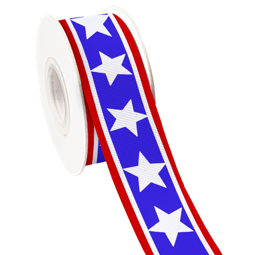 Independence Day Grosgrain Ribbon Satin Ribbon Polyester for Cheer Bows Girl Hair Bows DIY Craft Supplies Wristband
