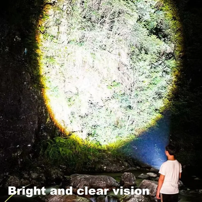 AB09-Portable Tenda Luce Pieghevole LED Torcia da campeggio Torcia multiuso per escursionismo Lanterna a doppia sorgente luminosa per i viaggi