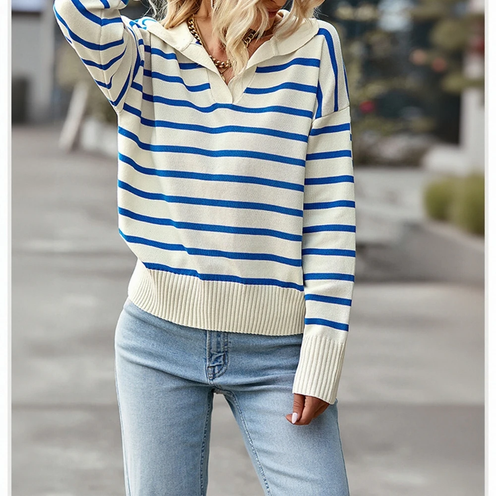 

Женский свитер с длинным рукавом и круглым вырезом в деловом стиле, облегающий дизайн, прямые рукава-трубы, минималистичная мода