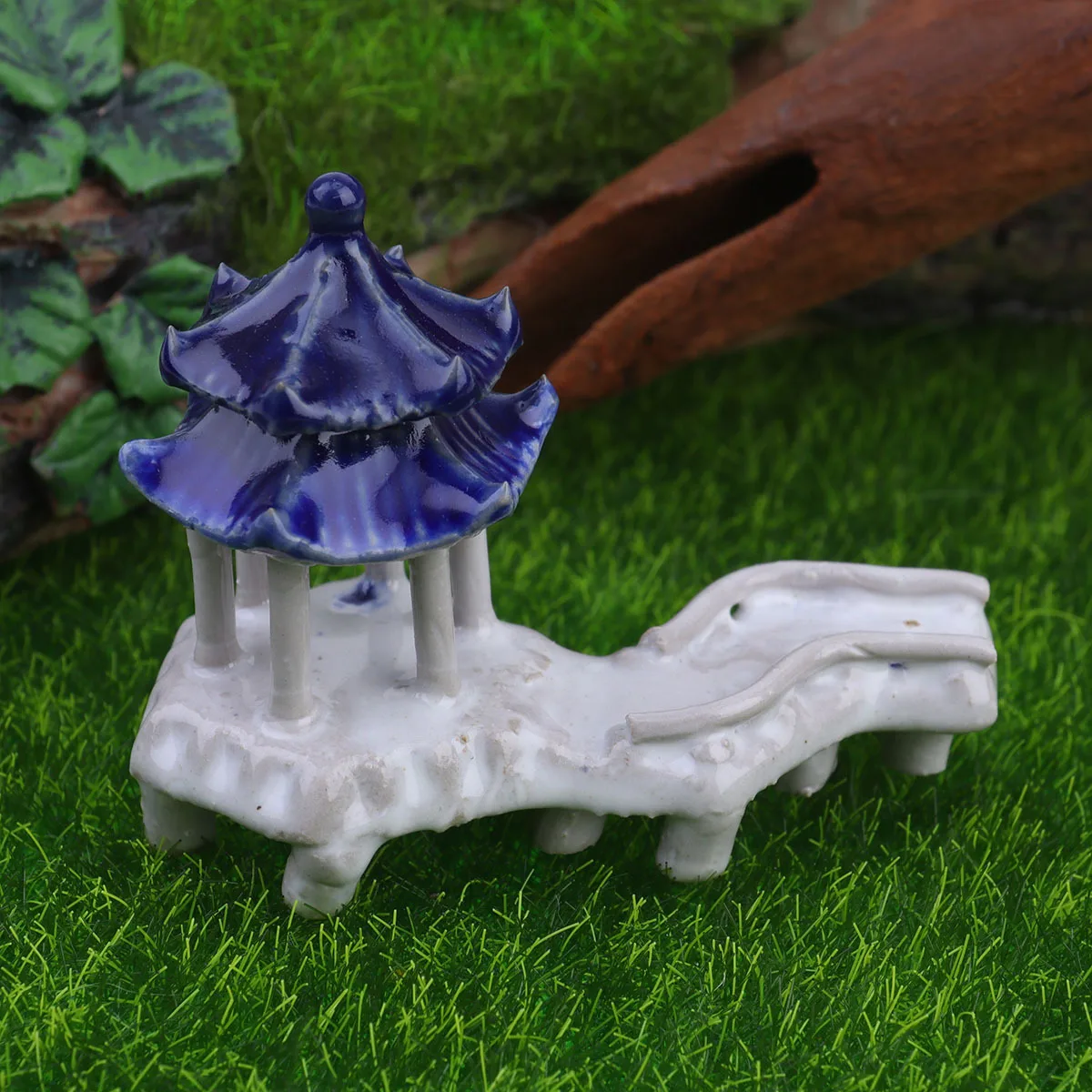 

2Pcs Colorful Ceramic Pavilion Aquarium Decoration Underwater Long Lasting Fish Tank Ornament Elegance Aquarium Paviliont