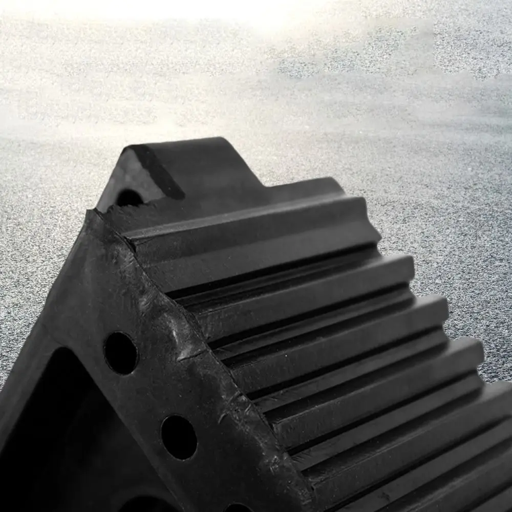 

Черные колки для колес, сверхмощные прочные резиновые шины, стопор для помощи при парковке, треугольный дизайн наклона, стопор для парковки