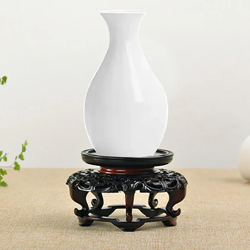 Neoclassical Wooden Display Stand & Pedestal – For Vase, Crafts, Flower Pot/Bonsai, Incense Burner, Tea Set & Home Decor