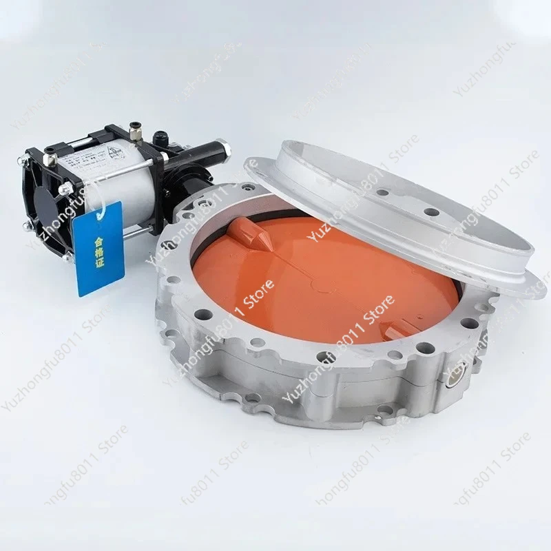 Pneumatic Dust Butterfly Valve for Cement Mixing Plant Powder Valve DN100 125 150 200 250 300