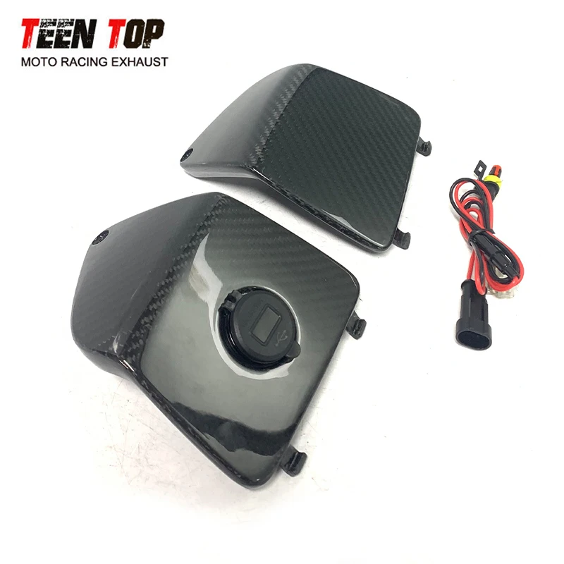 USB Power Plug Front GloveBox Cover For Piaggio Vespa GTS125 250 300 GTV300 Super (577395000C) 577396000 Front Console Cover