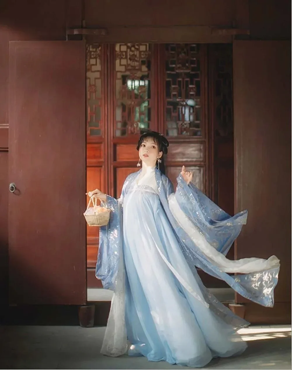 Женский набор из трех предметов, традиционное китайское платье Hanfu Fantasia, карнавальный женский костюм феи для женщин