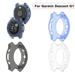 TPU Watch Protective Case para Garmin Descida G1 Soft Smartwatch, Shockproof, Full Screen Protector Shell