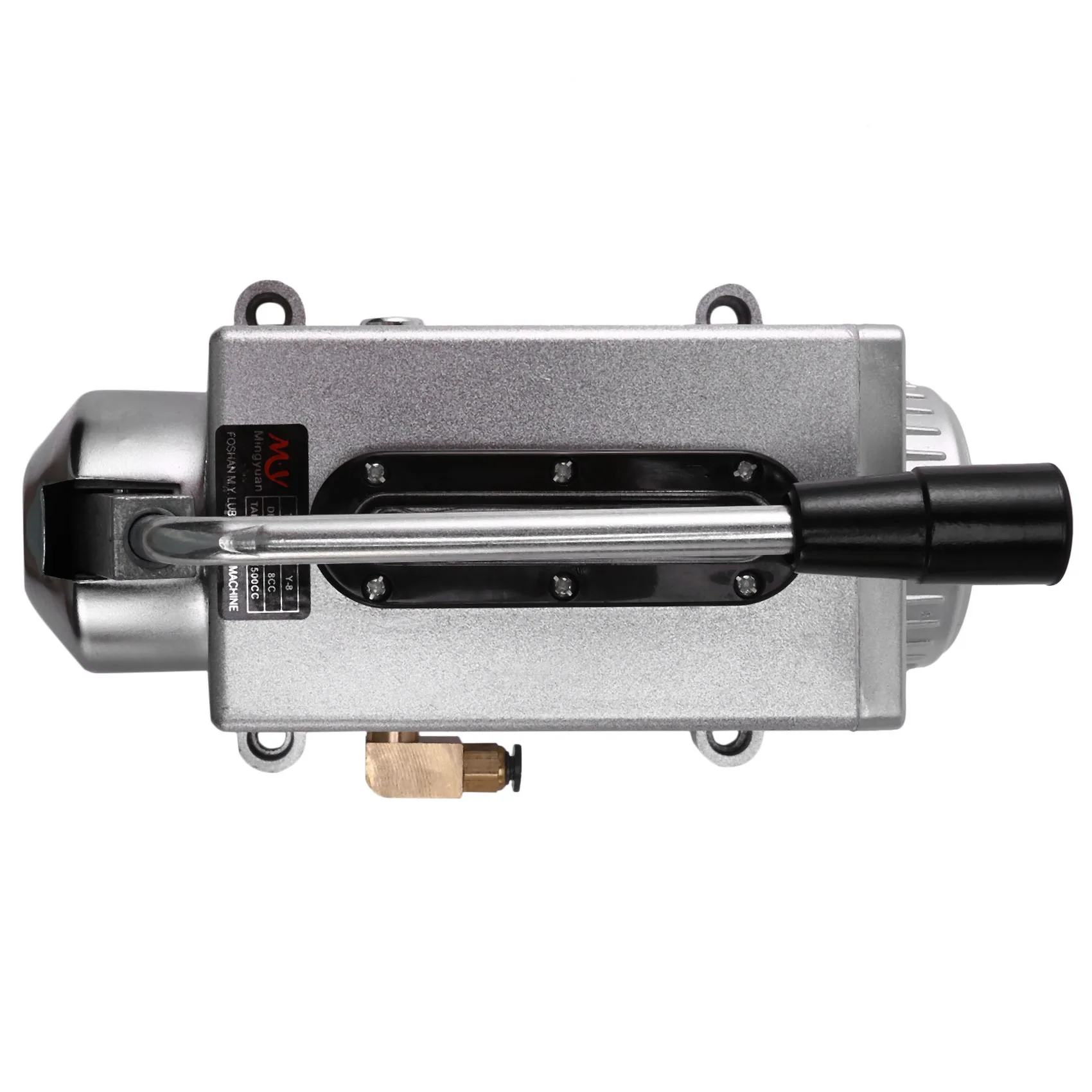 One Set Lubricating Oil Pump Hand-Actuated Cnc Router Electromagnetic Lubrication Pump Lubricator Stainless Steel Body