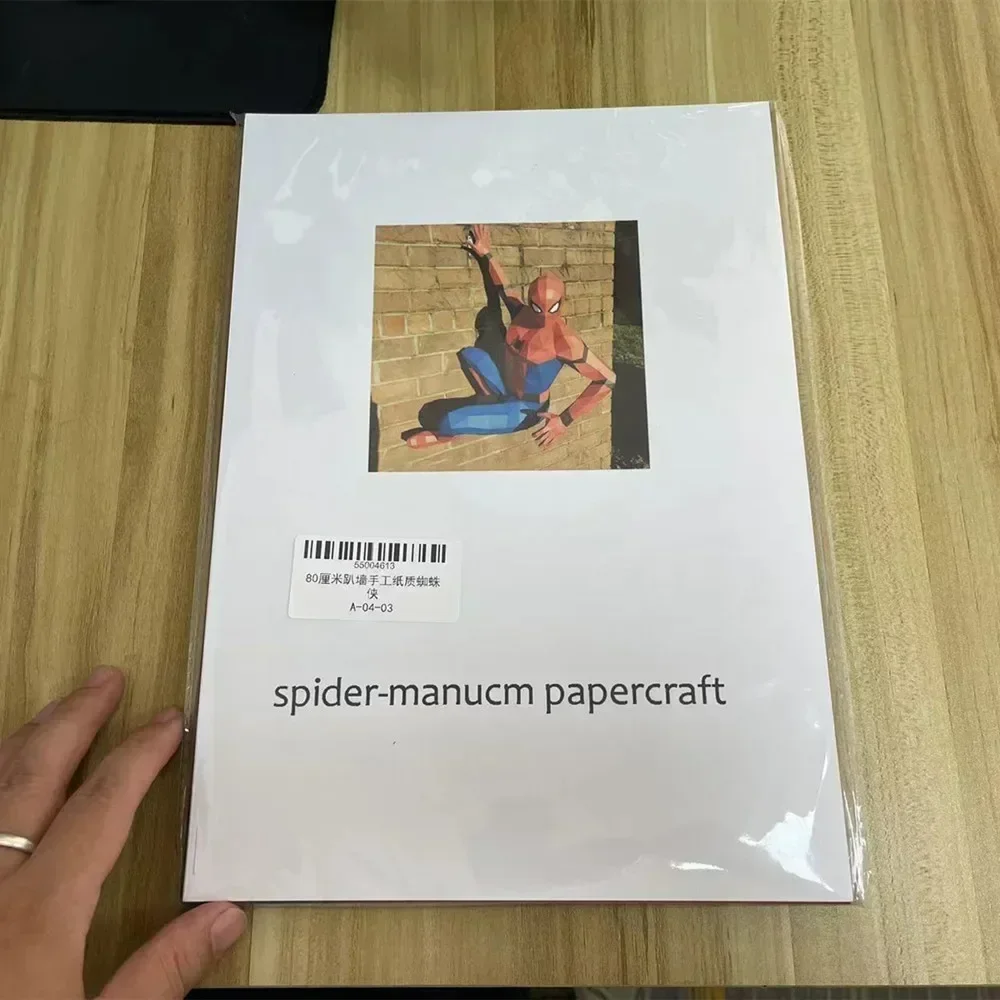 

120cm DIY Avengers Spiderman 3D puzzle Paper model statue hanging home wall decor handmade Geometric origami model toy gift