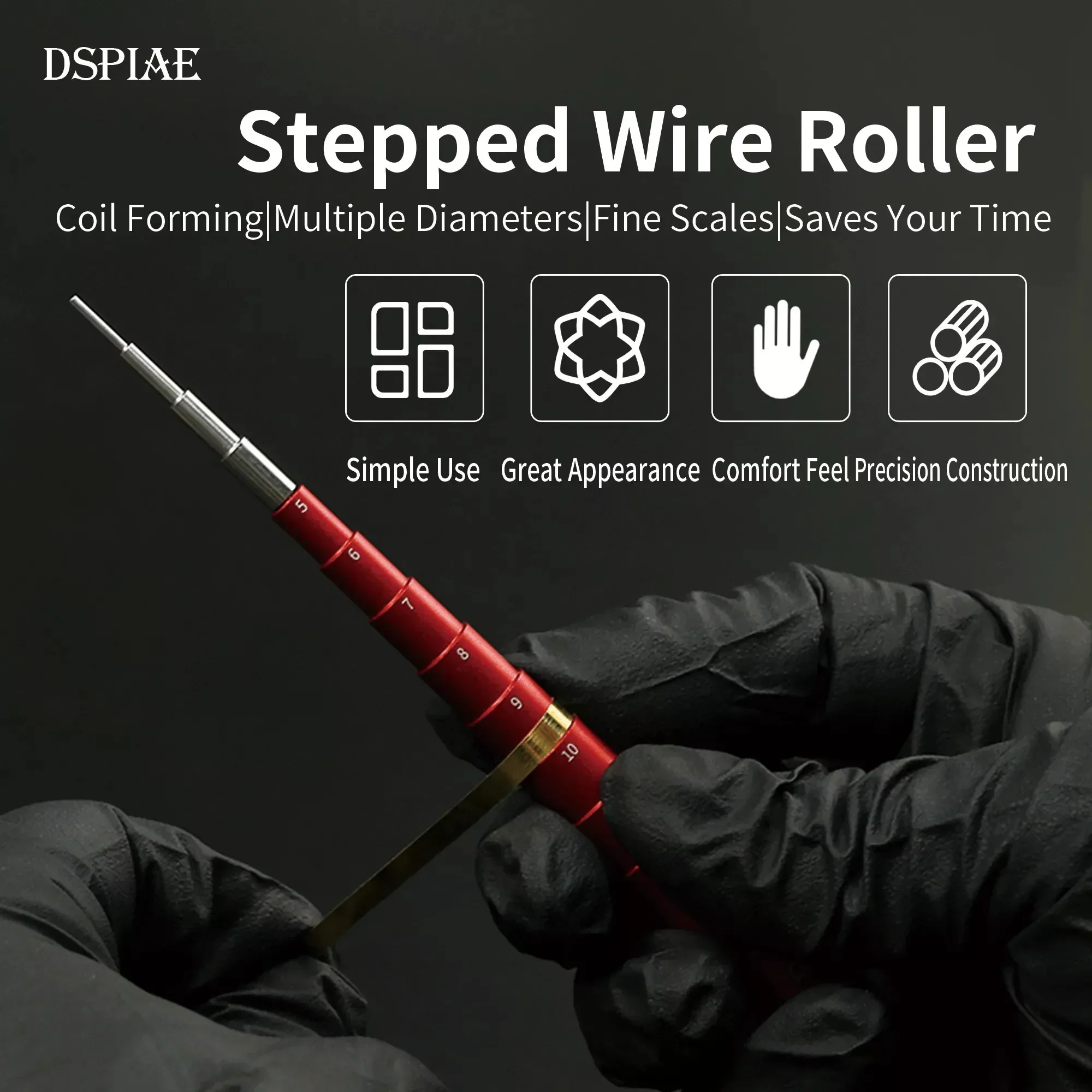 DSPIAE AT-CR Stepped Wire Roller Military Model Making Tool Assembly Retrofit Gundam Hobby DIY