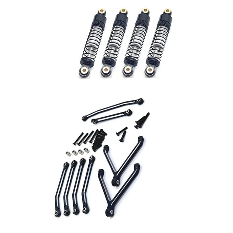 Kit de amortecedor de pressão de óleo para atualização de carro RC para FMS 1/24 FCX24 RC acessórios de atualização de carro