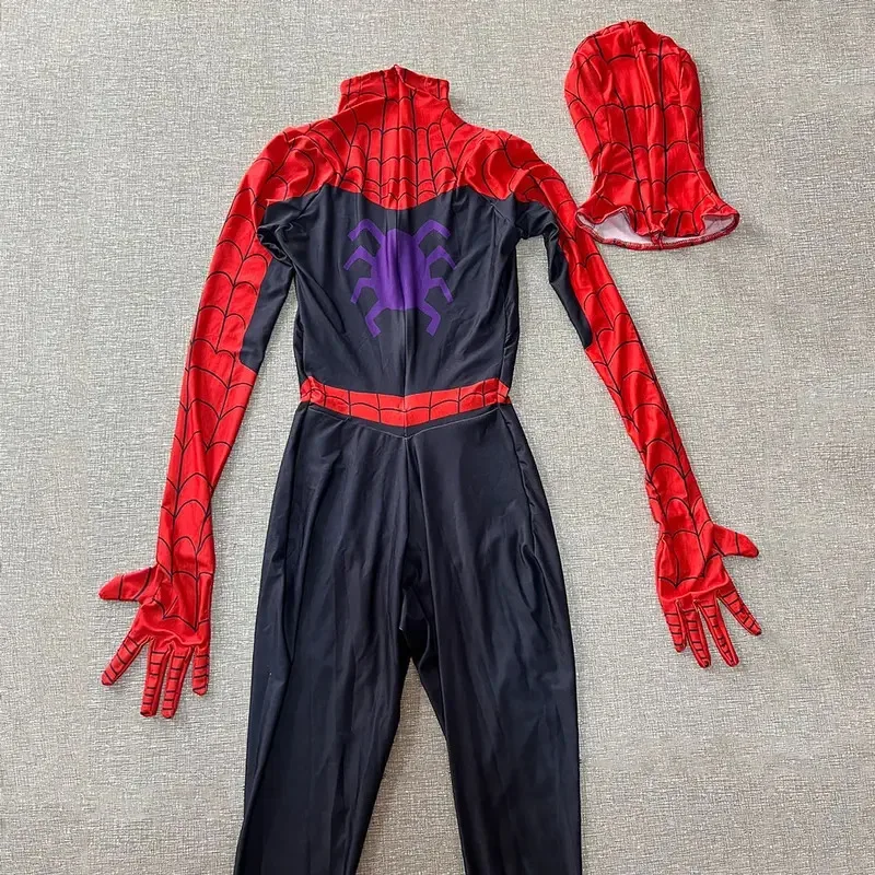 Costume cosplay ragno di Halloween tuta Zentai uomo bambino tuta Spiderman tute da festa