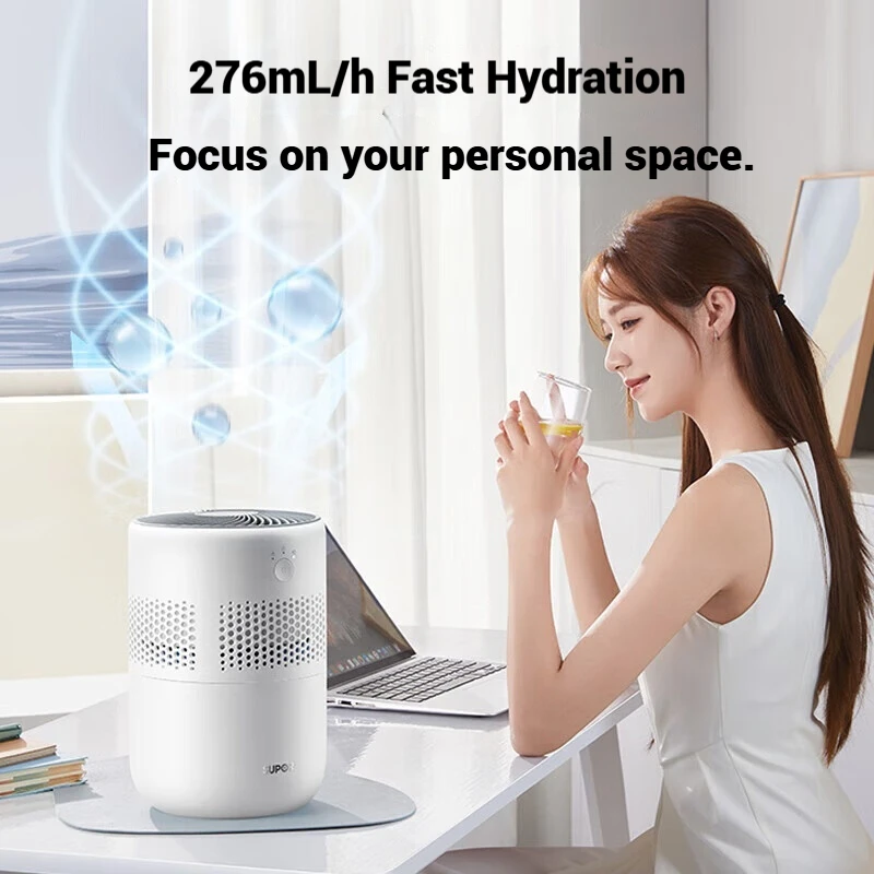 Supor Evaporative Humidifier with Mist-Free Steam, Ultra Quiet for Bedroom Living Room, Safe for Pregnant Women and Babies