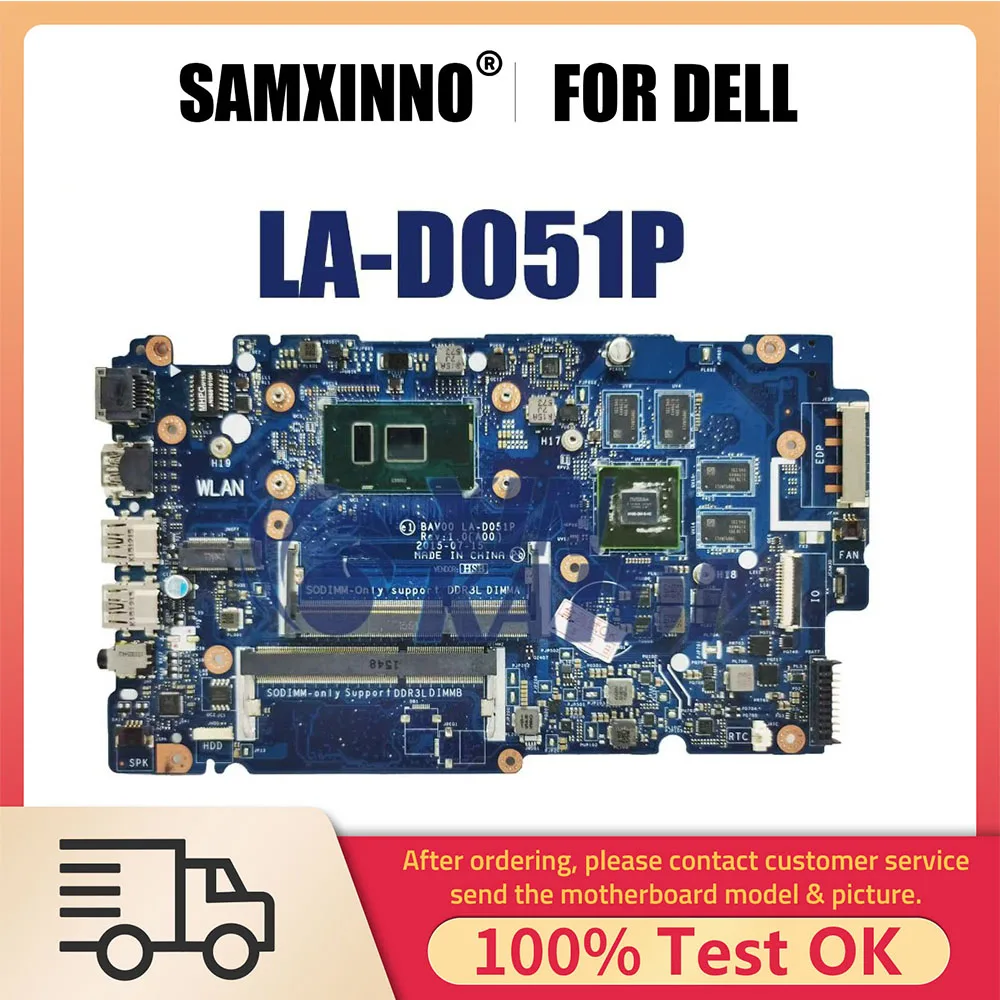 

Notebook MainBoard For Dell inspiron 14 5457 15 5557 LAD051 GT930M CN-02XPMY 0X9C7 Laptop Motherboard With i5-6200U i7-6500U CPU