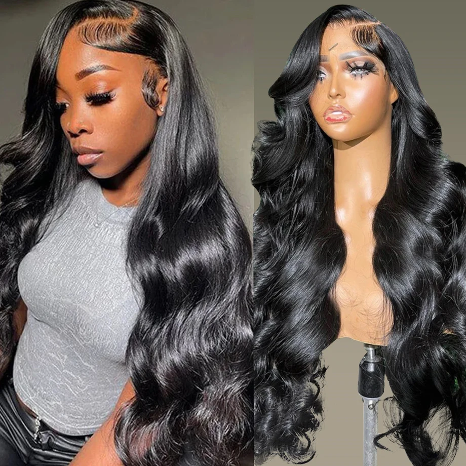 40 Inch 13x4 13x6 HD Body Wave Lace Front Wig Pre Plucked Loose Wave Lace Frontal Wig Glueless Human Hair Wigs For Black Women