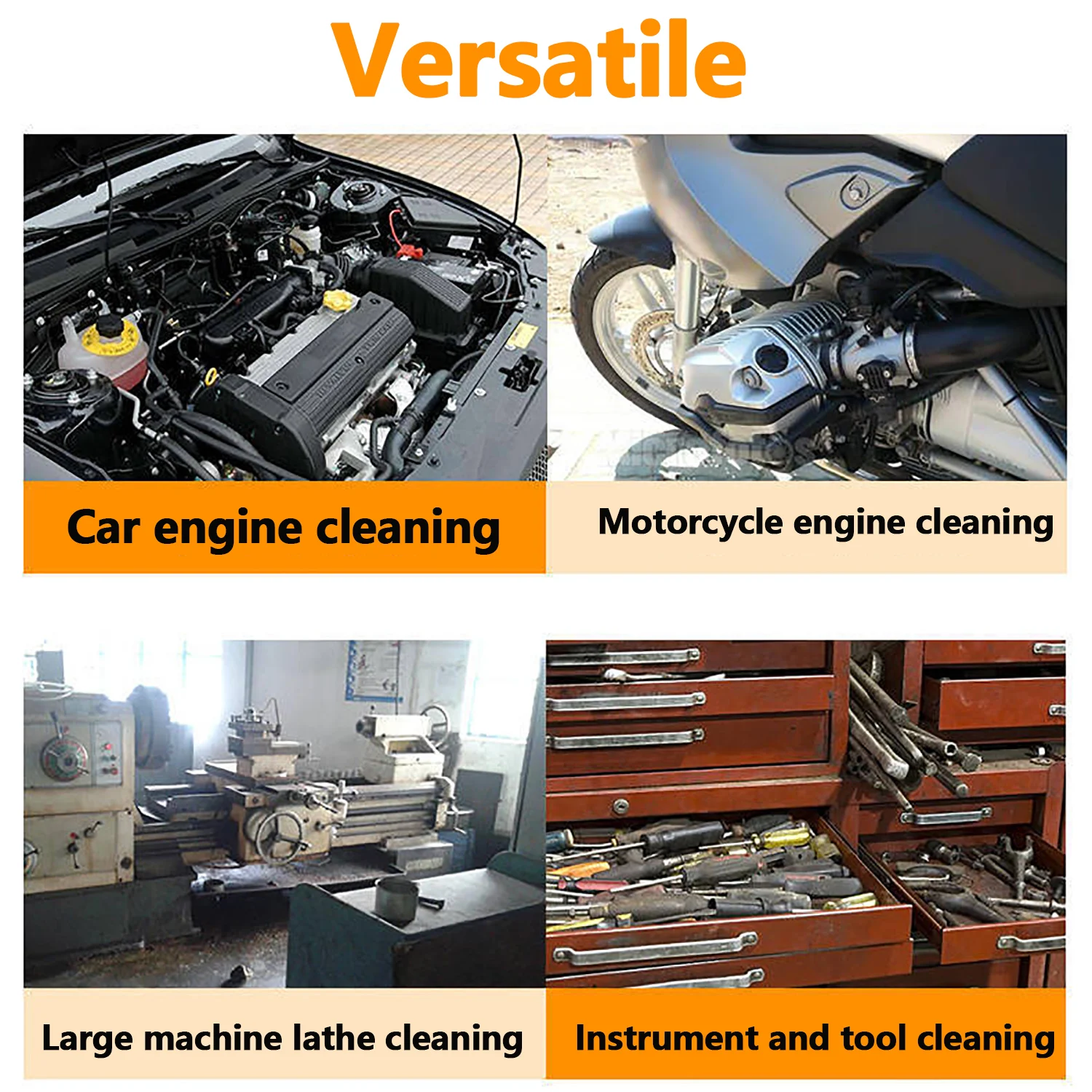 Automotive Engine Compartment Degreaser Foaming No Scrub Waterborne Degreaser Removes Heavy Duty Grease Without Rinsing