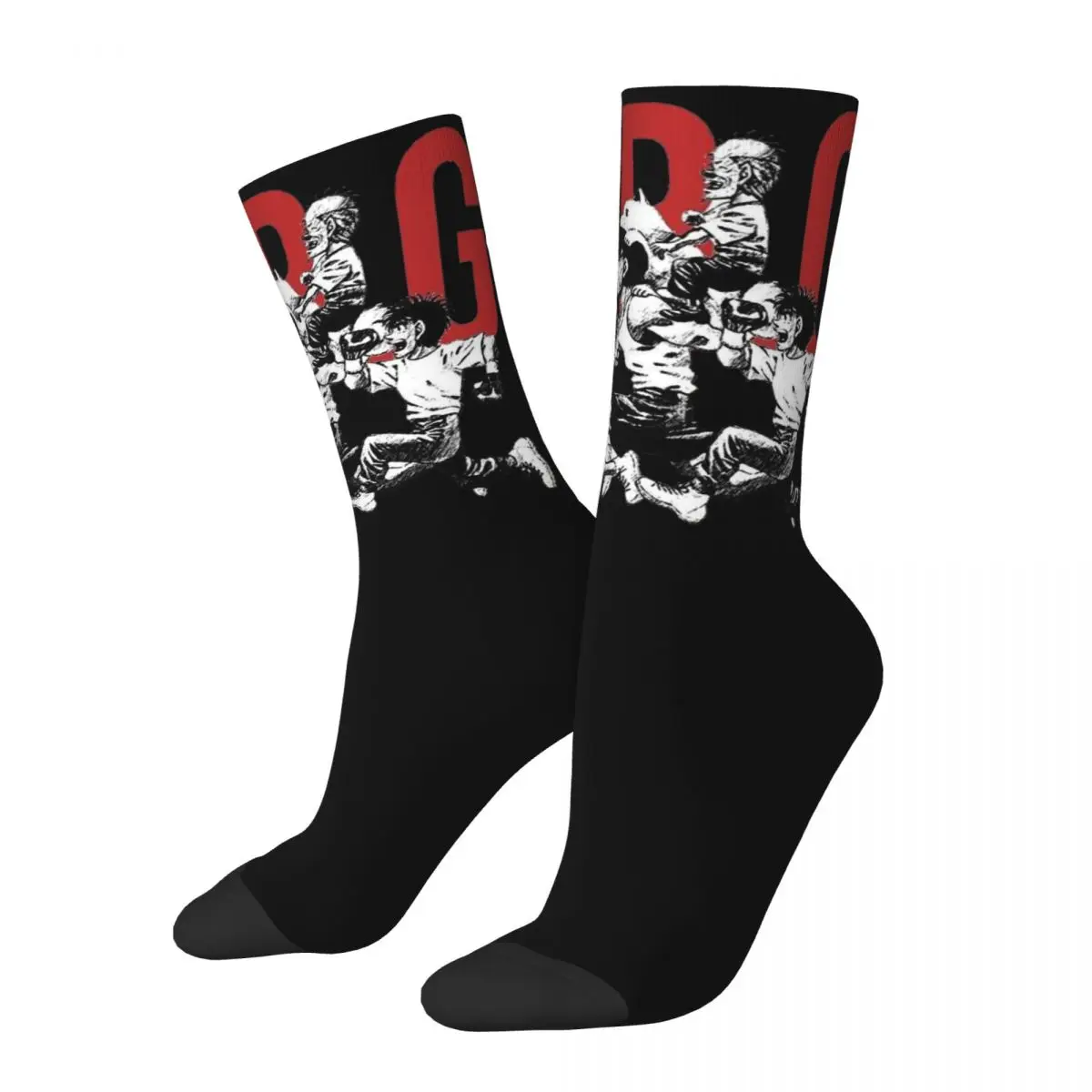 3D printing cosy Unisex Socks,Cycling Hot Anime Hajime No Ippo Manga Kamagowa Boxing Gym Interesting Four Seasons Socks