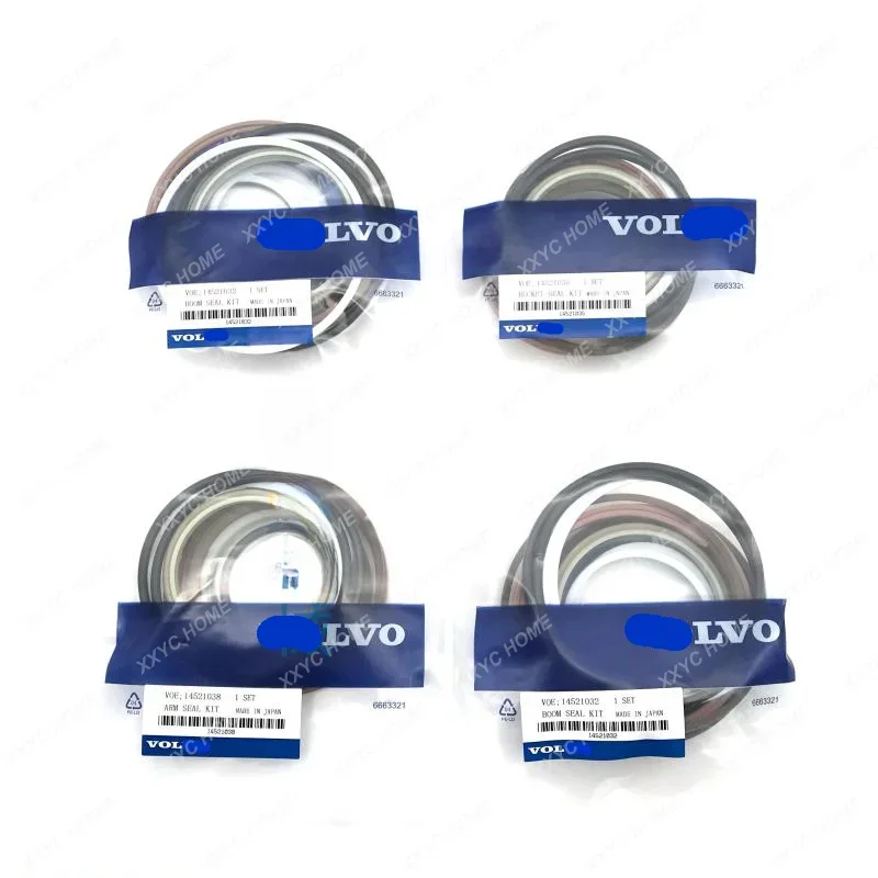 Excavator accessories V-olvo EC210 220 240 B D big arm middle arm bucket arm oil cylinder oil seal repair kit