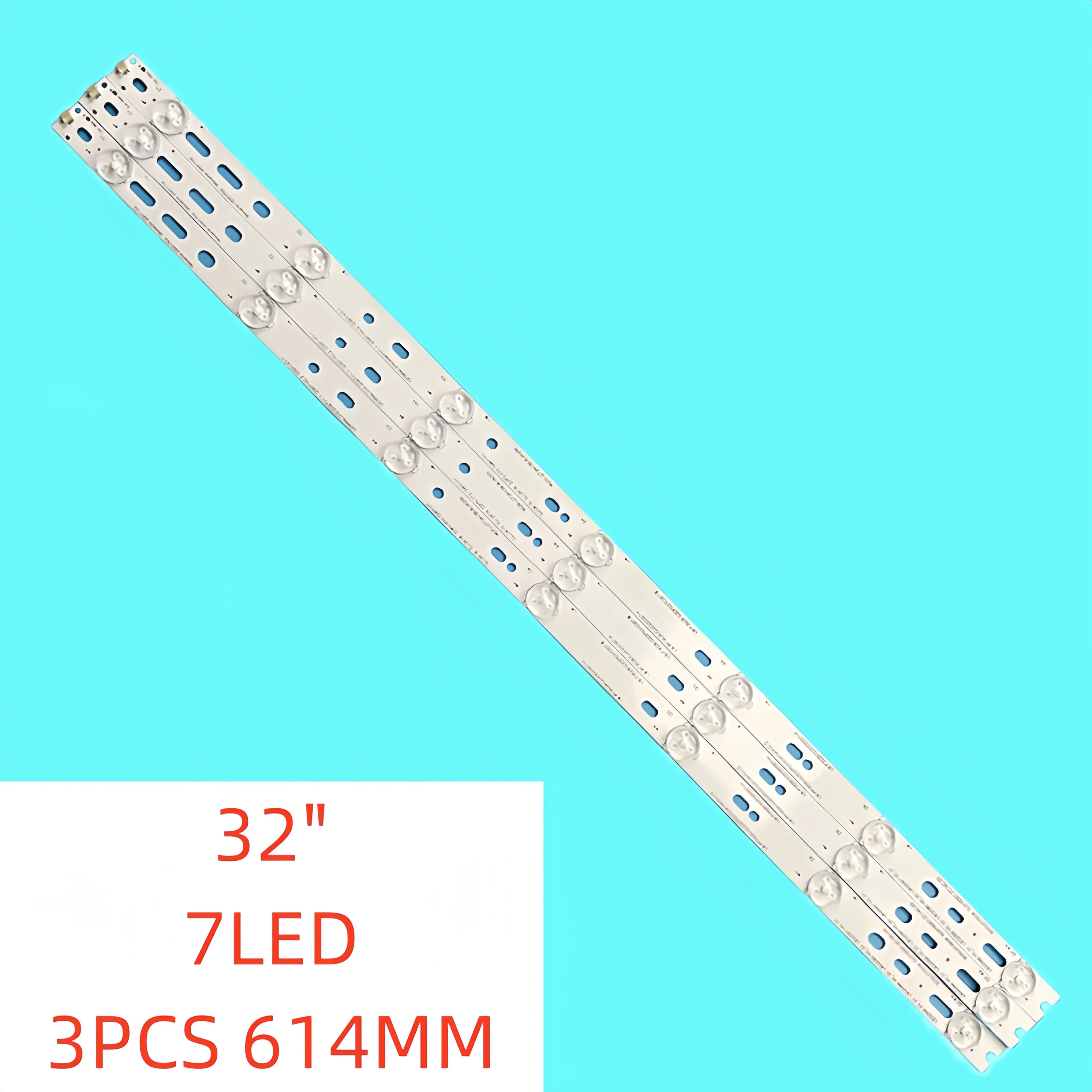 3pcs LED Backlight Strip for Philips 32PFT5500 32PFH4200 32PHF5755/T3 TPT315B5 32L20 GJ-2K15 D2P5-315 D307-V1 LBM320P0701-FC-2